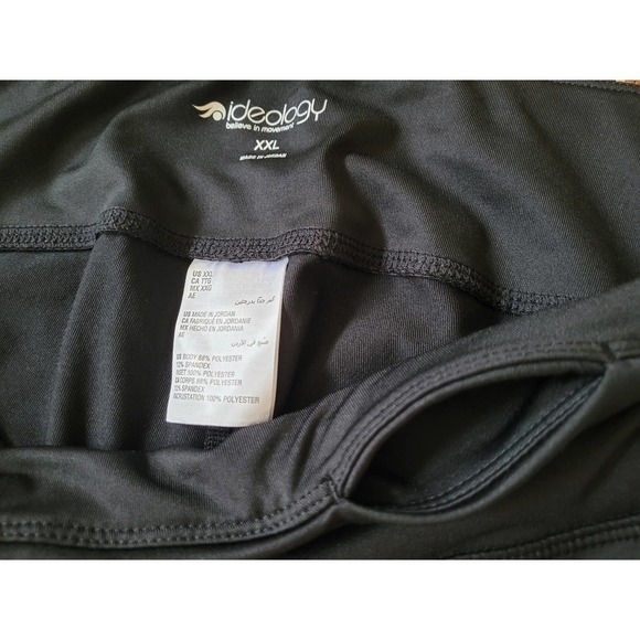 Ideology Womens Mid Rise Cropped Leggings XXL Barbell Lime NWT - Picture 6 of 10